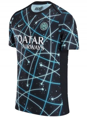 Inter milan maillot d'entraînement de football pour adulte uniforme de football pour homme noir et bleu tenue de sport haut chemise 2025-2026